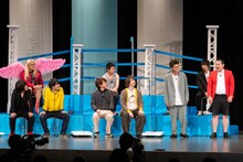 三四郎・小宮に促されてモグライダーともしげがボケようとした場面。