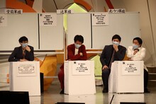 兎ケツ軍団と同じNブロックを選択してしまったニッポンの社長・辻。