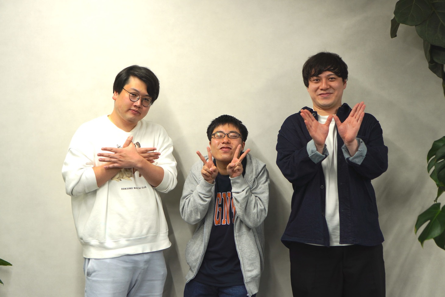 左から、モシモシまぐろ、ゼンモンキー荻野、シノブ櫻井。