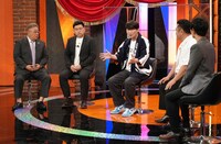 （左から）サンドウィッチマン、桂三度、アンタッチャブル。(c)テレビ朝日