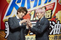 CM撮影中の様子。