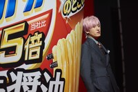 CM撮影中の様子。