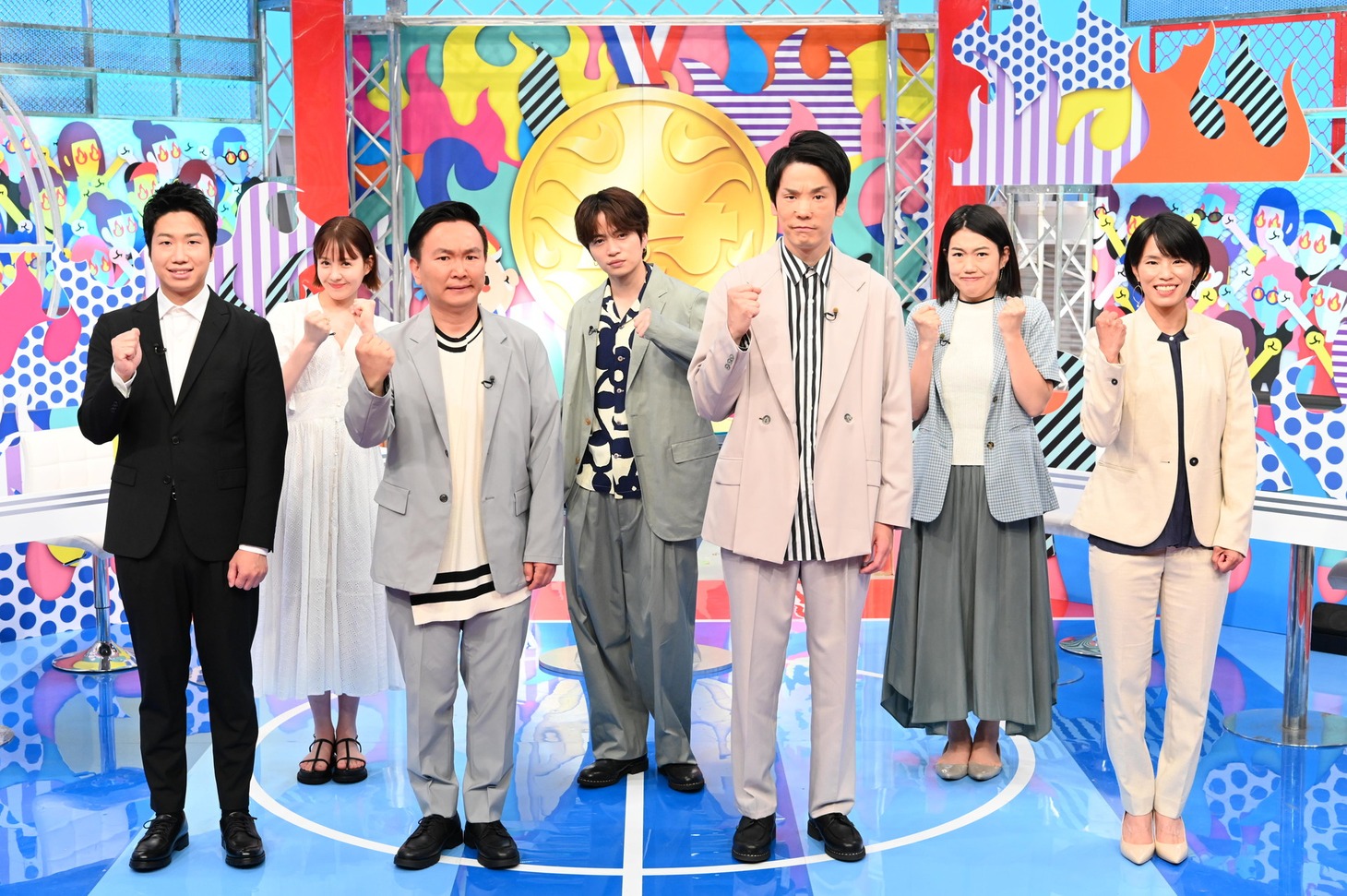 「かまいたちのアイツが俺に火をつけた」の出演者たち。(c)日本テレビ
