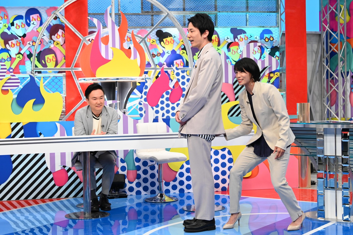 「かまいたちのアイツが俺に火をつけた」のワンシーン。(c)日本テレビ