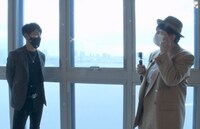 森三中・大島（右）がタワーマンションの最上階に住む人を調査するワンシーン。(c)中京テレビ