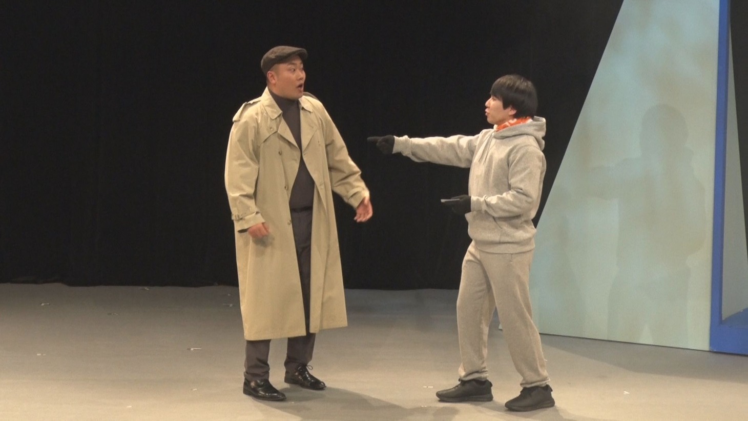 ハナコDVD「タロウ6」に収録されるコント「スカウトマン」のワンシーン。