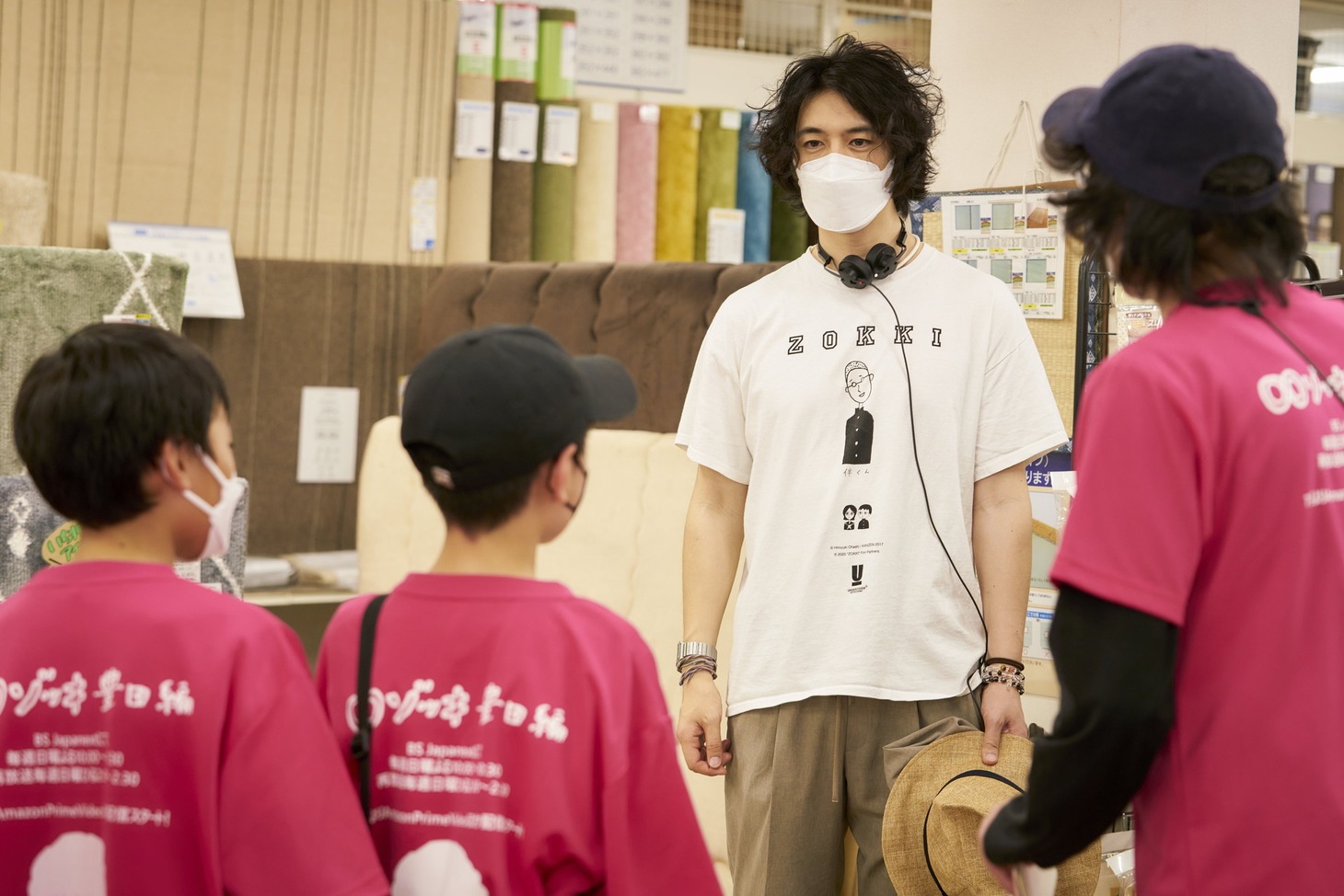 「シーン1」撮影中の様子。