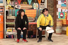 「さんまのお笑い向上委員会」にゲスト向上芸人として出演する、ランジャタイ。(c)フジテレビ