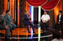 （左から）サンドウィッチマン、渡辺正行、アンタッチャブル。(c)テレビ朝日