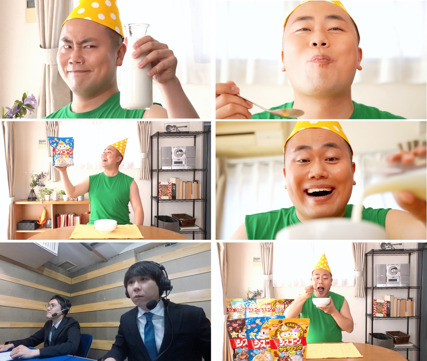 Web動画「ハナコのコント『シスコ～ント』」より。