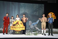 映画「ジュラシック・ワールド／新たなる支配者」のPRイベントの様子。