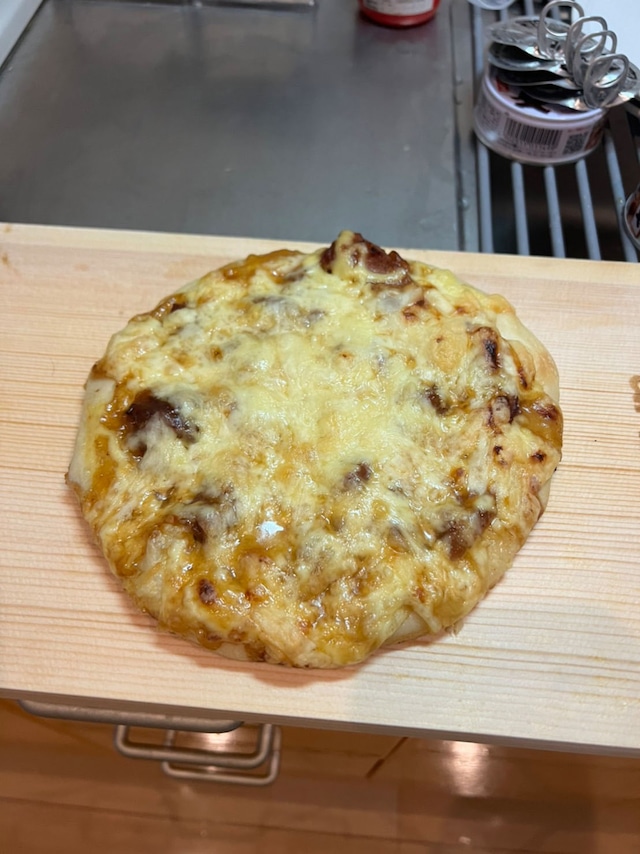 「照り焼きチキンピザ」完成！