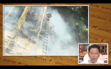 幻のハチミツの“リモート採取”に臨むダイアン津田。(c)東海テレビ