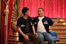 金の国とのコラボネタに臨む（左から）ハナコ菊田、ハナコ岡部。(c)フジテレビ