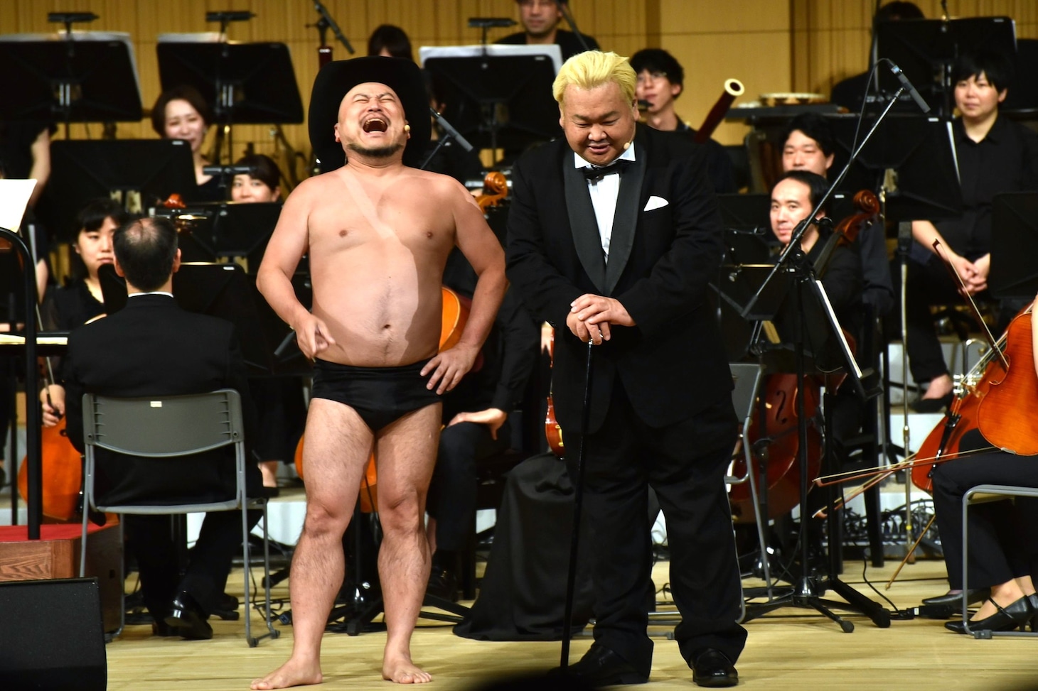 「勇者ああああ」では“P1コンビ”としておなじみの（左から）ハリウッドザコシショウ、東京ダイナマイト・ハチミツ二郎。
