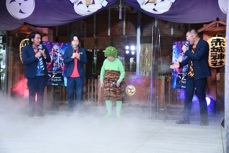 「ソー：ラブ＆サンダー」大ヒット祈願イベントの様子。