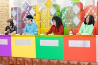 「チョコプラインタビュー」に出演する、（左から）チョコレートプラネット松尾、シソンヌじろう、ザ・マミィ酒井、かもめんたる・う大。(c)テレビ朝日