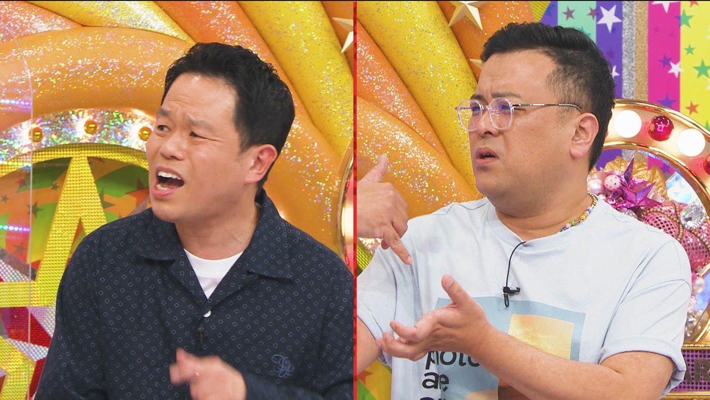 「ロンドンハーツ」に出演する（左から）ダイアン津田、とろサーモン久保田。(c)テレビ朝日