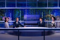 左から朝日奈央、中居正広、千原ジュニア、ミッツ・マングローブ。