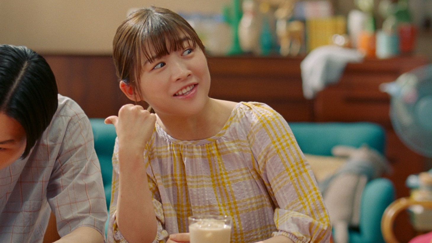「今アイスラテ作るんで！」とキッチリ父に言う、テキトウ妻。