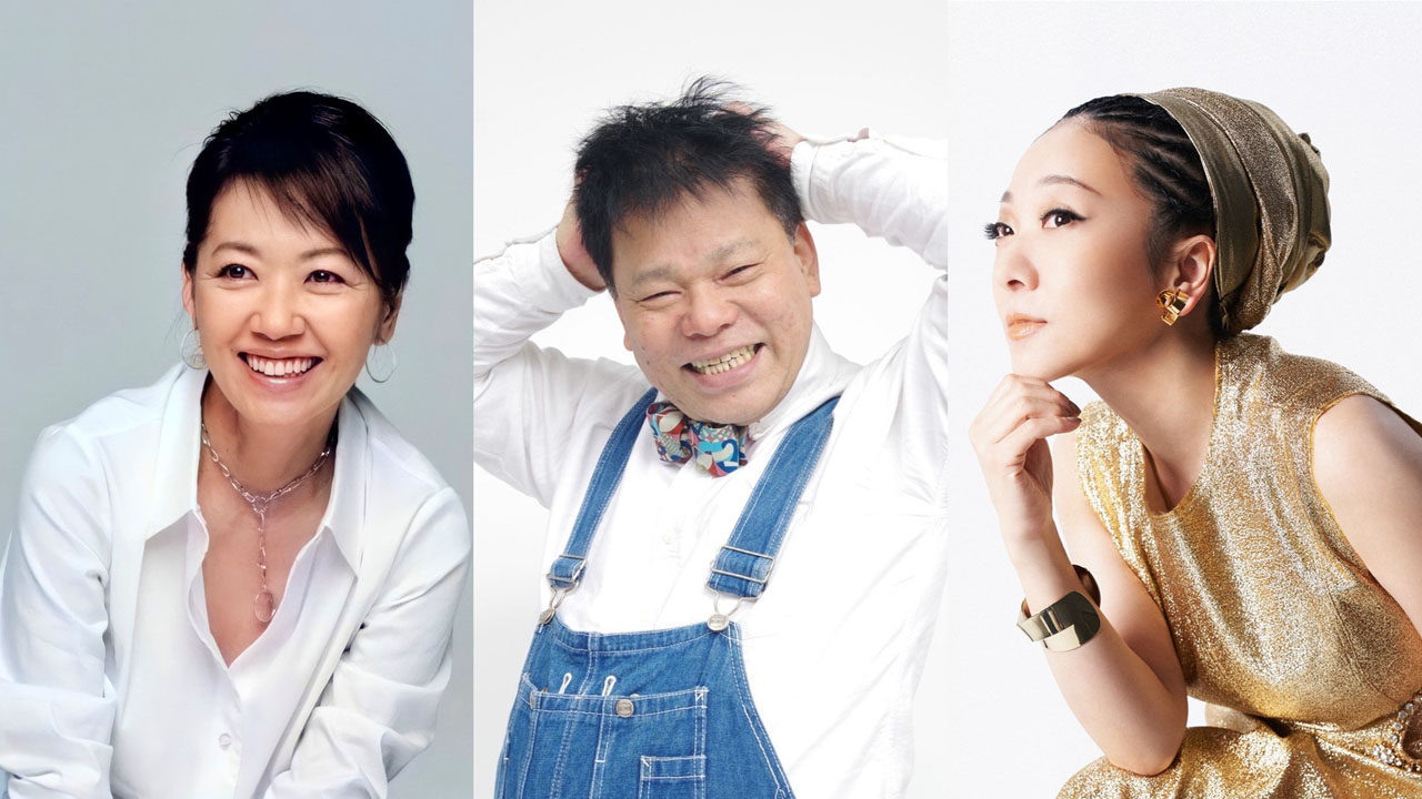 左から浅田美代子、ジミー大西、MISIA。