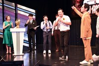 会見のワンシーン。