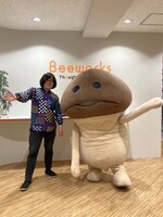 松原タニシとなめこ。