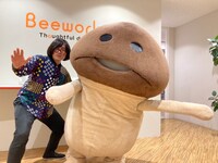 松原タニシとなめこ。