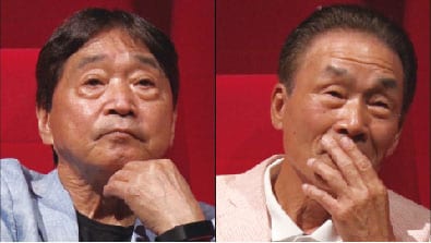 「水曜日のダウンタウン」（11）に収録されるおぼん・こぼん仲直り企画のワンシーン。