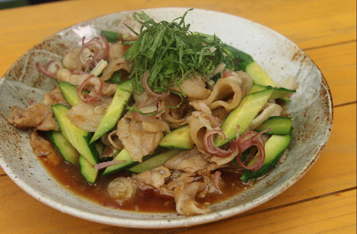 きゅうりを使った料理。(c)日本テレビ