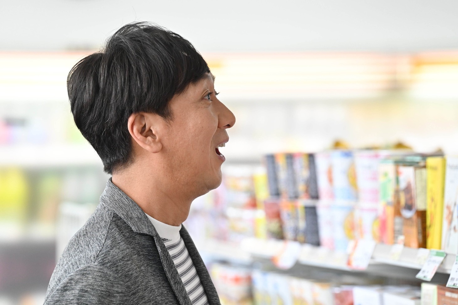 CM「Vポイント、の表情」編の撮影中の様子。