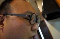 ピザ作り中の大鶴肥満。（撮影：檜原洋平）