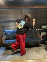 「アニマルTシャツ（黒）」着用イメージ