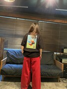 「アニマルTシャツ（黒）」着用イメージ