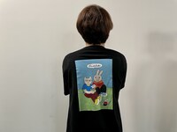 「アニマルTシャツ（黒）」着用イメージ