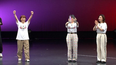 左から、Aマッソ加納、ラランド・サーヤ、3時のヒロイン福田。(c)テレビ朝日