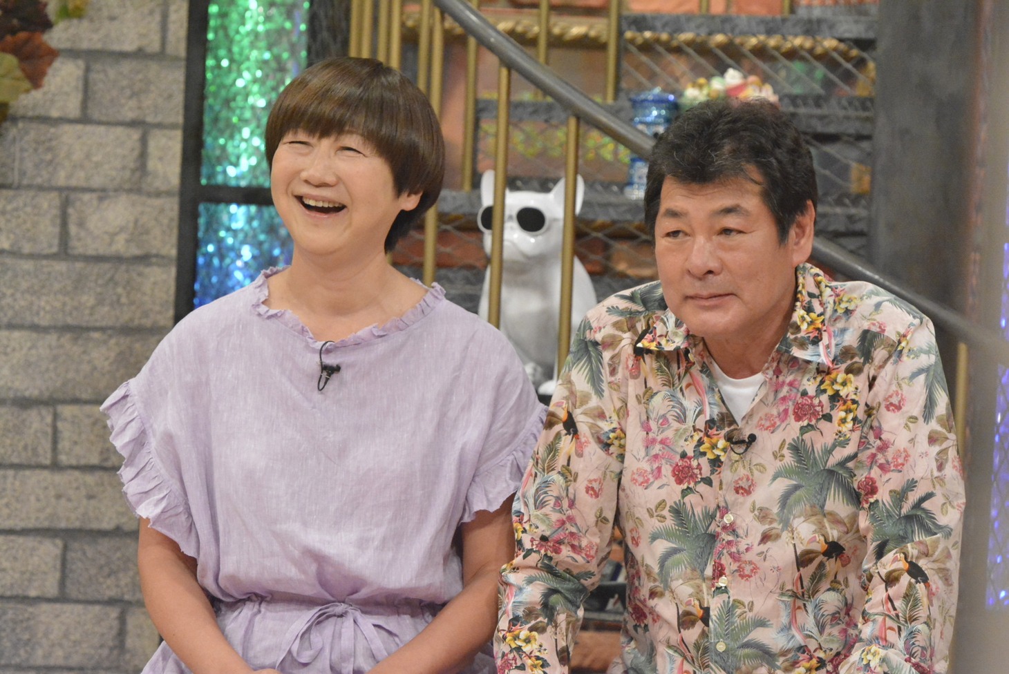 左から赤井佳子、赤井英和。(c)読売テレビ