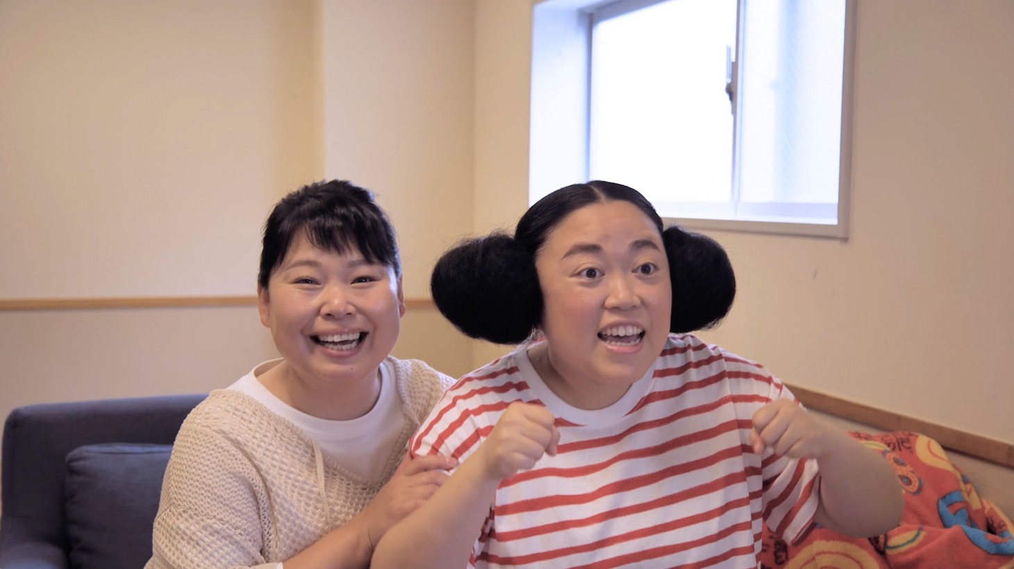 CM撮影中の様子。