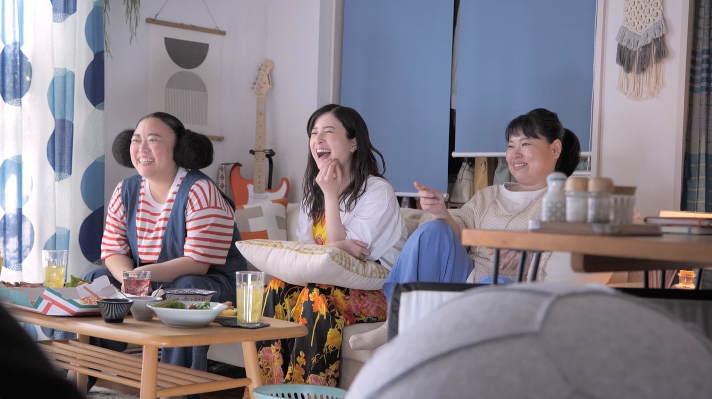 CM撮影中の様子。