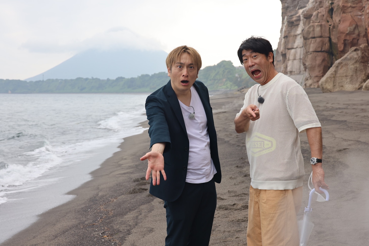左から原口あきまさ、JP。