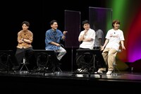 左から、ジャングルポケットおたけ、ジャングルポケット太田、NON STYLE井上、Aマッソ加納。