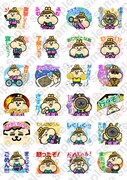 LINEスタンプ「突撃！カネオくん ボイススタンプ」イメージ