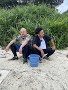 「アイ・アム・冒険少年」で脱出島に挑む鬼越トマホーク。(c)TBS