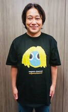 永野スクリームTシャツ（黒）を着用した永野。
