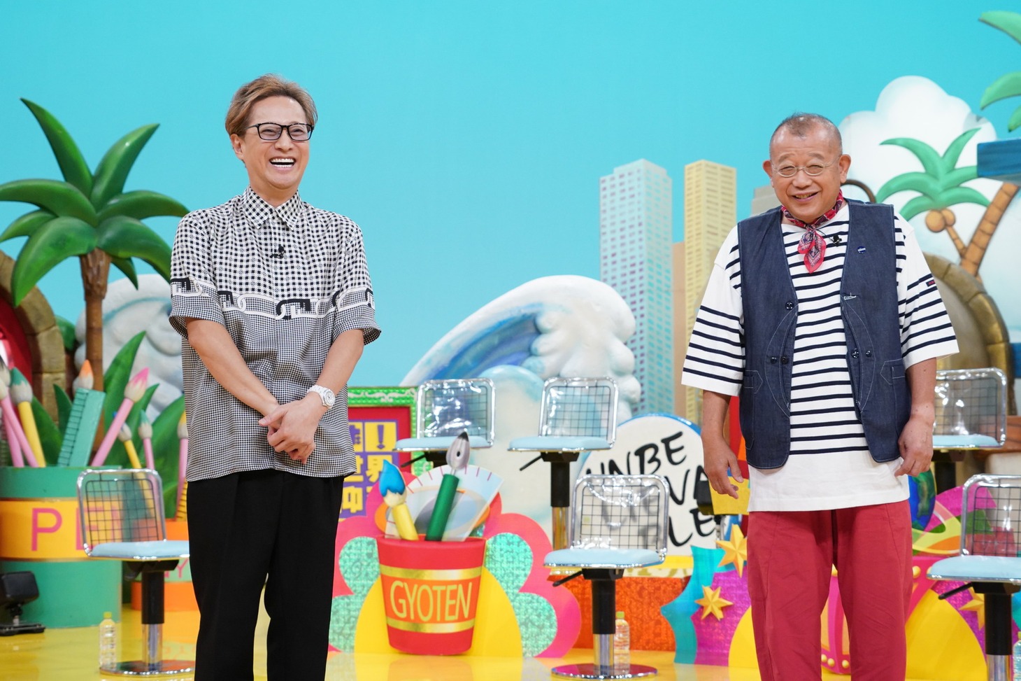左から中居正広、笑福亭鶴瓶。(c)日本テレビ