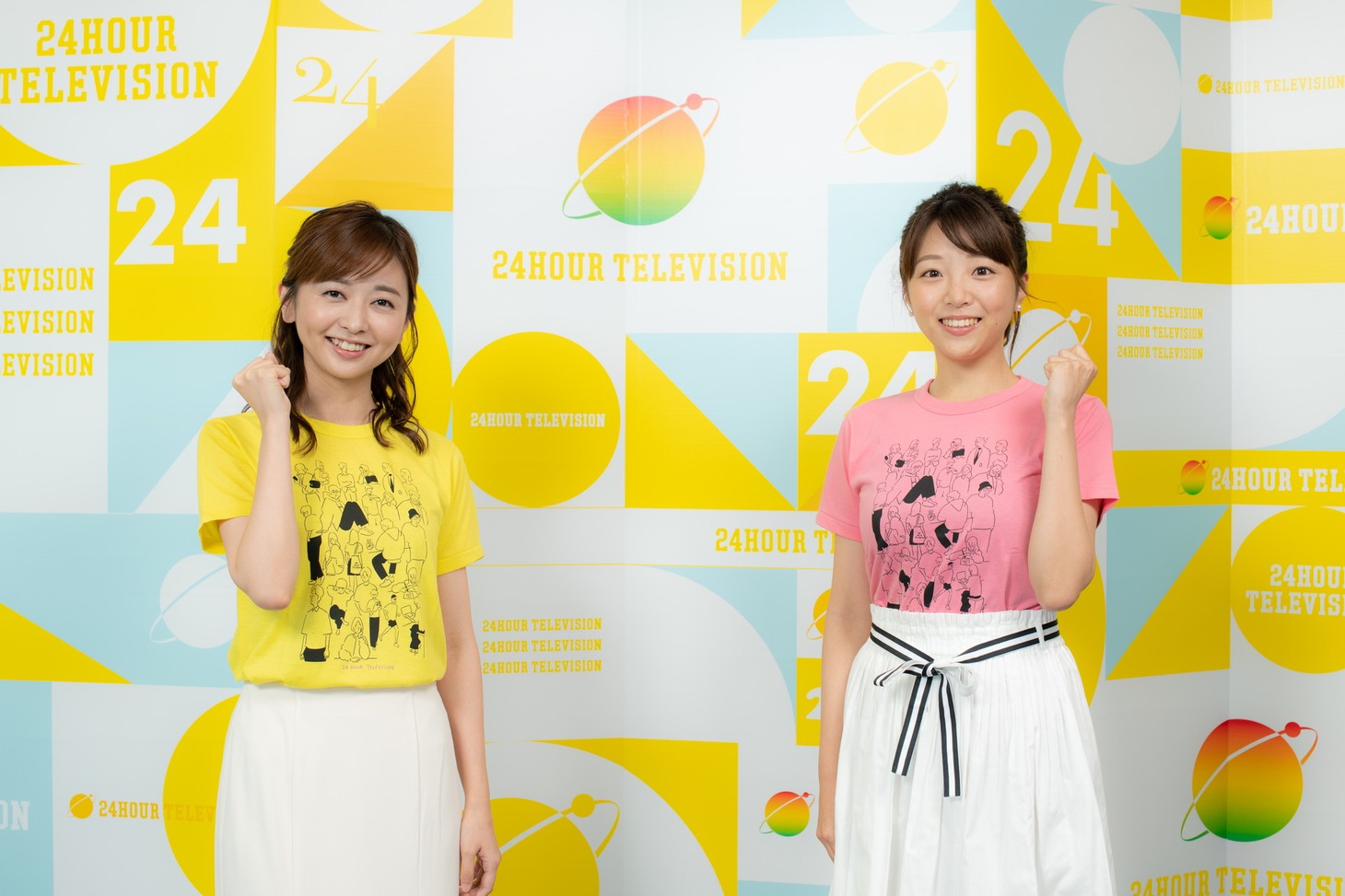 左から中谷しのぶアナウンサー、黒木千晶アナウンサー。(c)読売テレビ