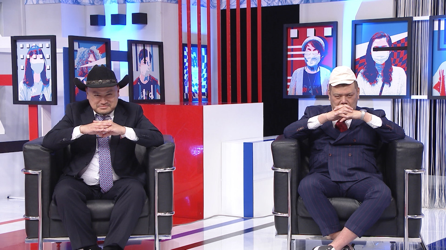 左からハリウッドザコシショウ、野性爆弾くっきー！。(c)日本テレビ