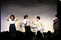 玉が溜ノ塚音楽学校に合格し、喜ぶ一同。