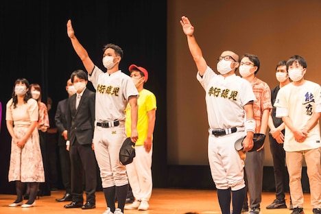 孝行球児による選手宣誓。（撮影：杉本大希）