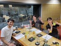 「藤森慎吾の有楽町サウナクラブ supported by &sauna」に出演する（左から）ナイツ土屋、オリエンタルラジオ藤森、花山瑞貴。